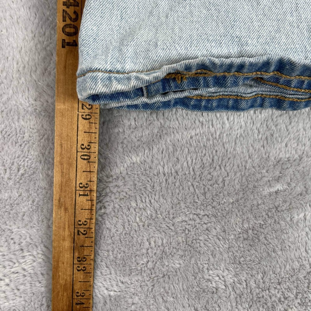 Baggy Pink Victorias Secret Wide Leg Jeans 12 Light Wash Blue Womens Denim - Picture 12 of 13